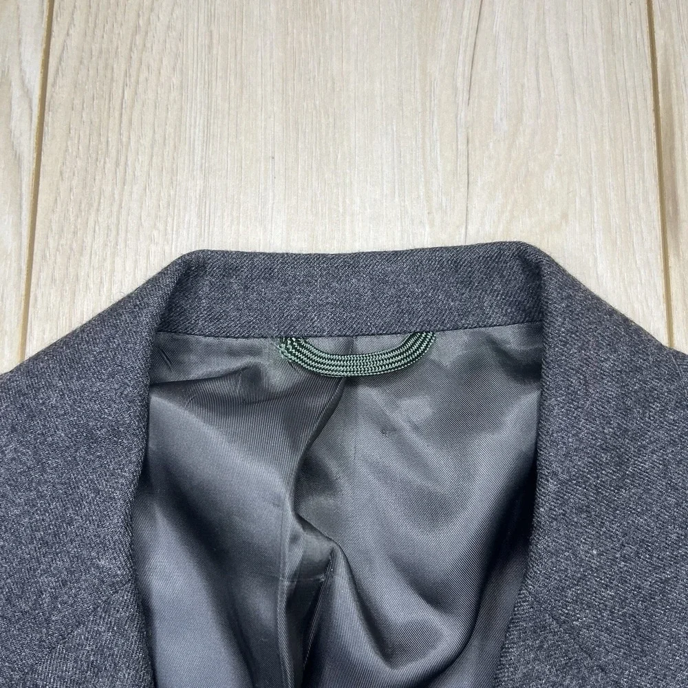 Christian Dior Monsieur Wool Flannel Sports Coat  2 Button Blazer Gray Mens 42R